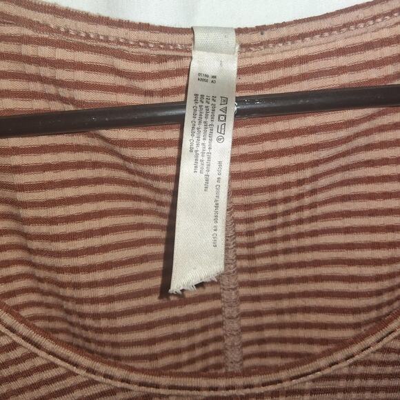 Free People Intimately Striped Long Sleeve Top - Size S - Picture 3 of 4